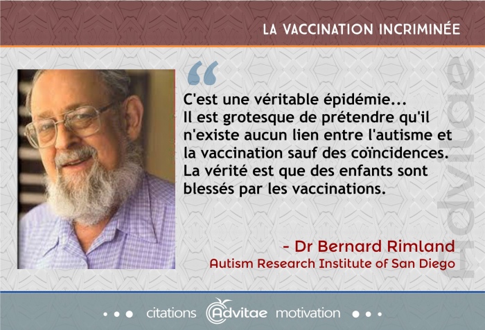  Il est grotesque de prétendre qu'il n'existe aucun lien entre l'autisme et la vaccination sauf des coincidences