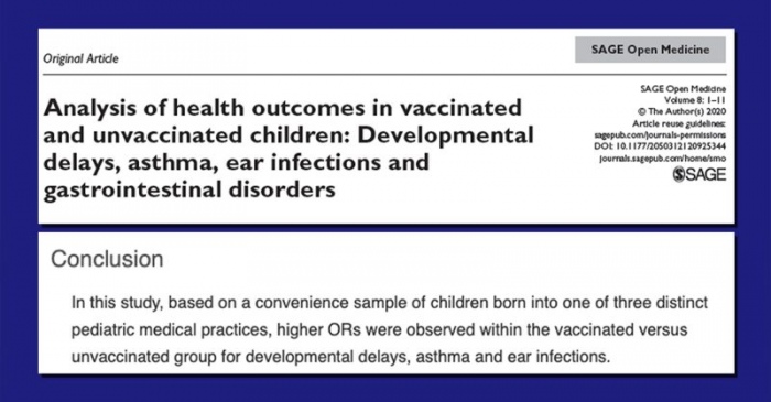 Etude: Les enfants non vaccins sont moins susceptibles d'avoir des retards de dveloppement, de l'asthme et des otites