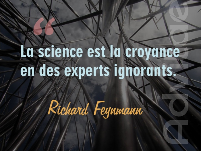 Feynmann - La science est la croyance en des experts ignorants